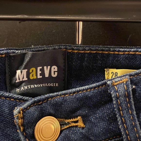 Anthropologie, MAEVE WIDE-LEG JEANS, Style No. 65287609, Sz28, Dark Wash - Picture 4 of 6